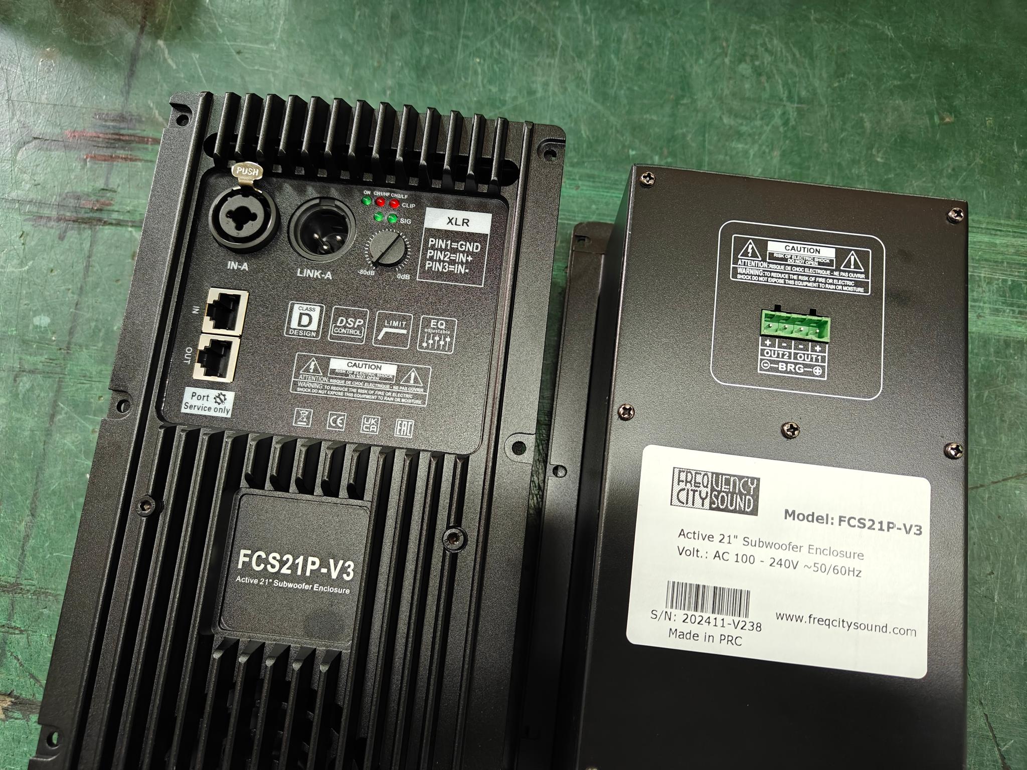 FCS21P-V3 2500W Active Sub $1995 Each Replacement Amp Module