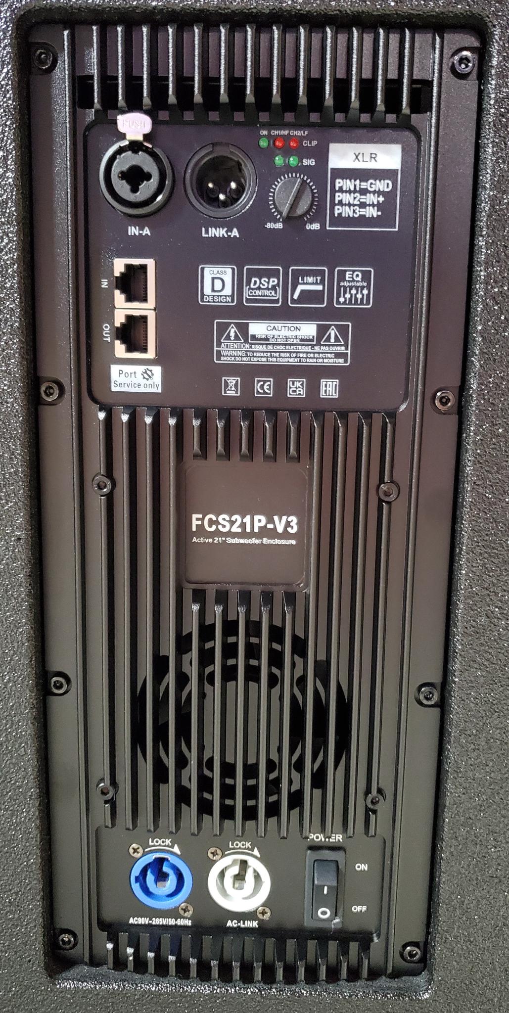 FCS21P-V3 2500W Active Sub $1995 Each Power Amp Module